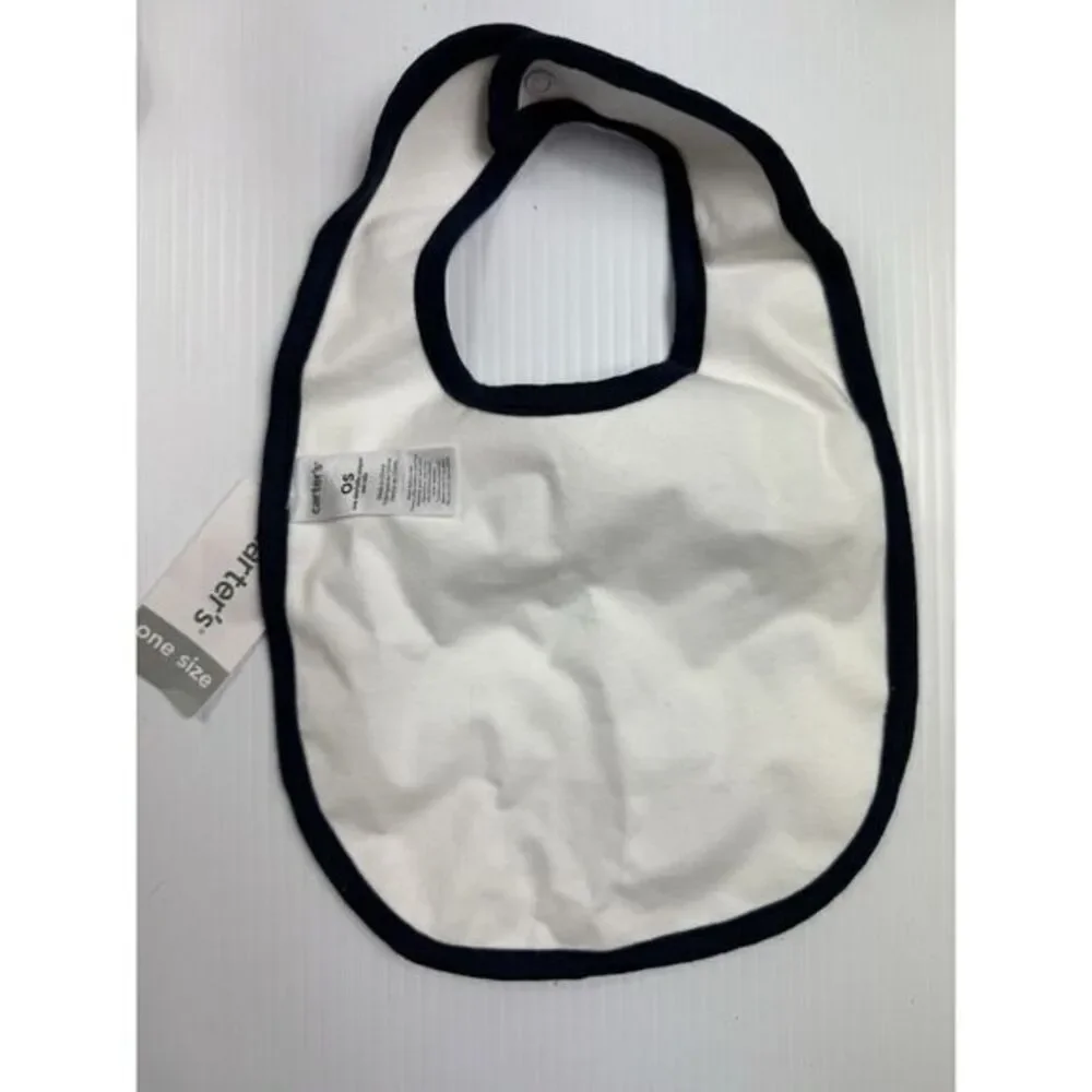 NEW Baby Boy 1st‎ Birthday Bib First Party Hat Navy Blue